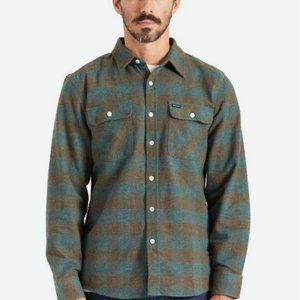 Brixton Bowery Flannel / NEW / Ocean / 5XL